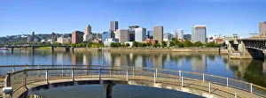 Portland Oregon Downtown Skyline Panorama Portland Oregon Downtown Skyline Panorama