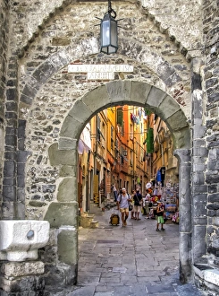 Porto Venere old village access gate, Italy Porto Venere old village access gate, Italy