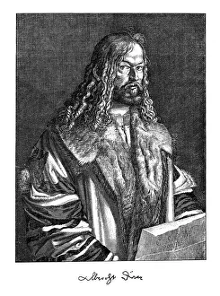 Portrait of Albrecht DAOErer Durer or Duerer, German painter Portrait of Albrecht DAOErer Durer or Duerer, German painter