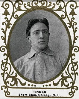 Baseball Player Portraits Prints: Portrait Of Joseph Tinker