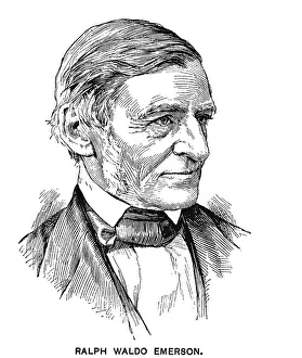 Portrait of Ralph Waldo Emerson, American essayist, lecturer, philosopher, and poet Portrait of Ralph Waldo Emerson, American essayist, lecturer, philosopher, and poet
