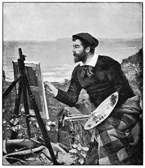 Portrait of Ulysses Butin by Ernest Ange Duez - 19th Century Portrait of Ulysses Butin by Ernest Ange Duez - 19th Century