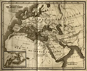Probable Settlement of the Descendants of Noah (steel engraving) Probable Settlement of the Descendants of Noah (steel engraving)