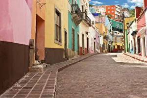Public street view of Guanajuato City, Mexico Public street view of Guanajuato City, Mexico