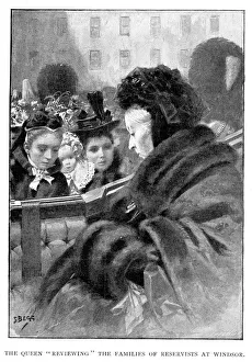 Queen Victoria meeting families of reservists Queen Victoria meeting families of reservists