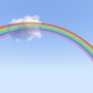 Vibrant Colorful Artwork Prints: Rainbow, 3D illustration