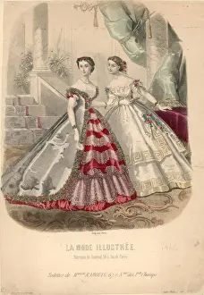 Victorian Hoop Skirt Print