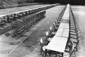 Images Dated 1975: Ready For The Votes Print, 6th June 1975 Earls Court Counting Area