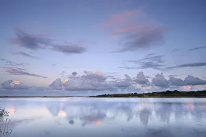 Reflected clouds in shoreline estuary system, St Lucia, Kwazulu-Natal, South Africa Reflected clouds in shoreline estuary system, St Lucia, Kwazulu-Natal, South Africa