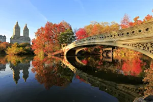Reflection of autumn The San Remo and Bow Bridge Reflection of autumn The San Remo and Bow Bridge