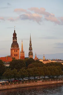 Riga Cathedral, St. Petrik Riche, banks of the Daugava River Riga Cathedral, St. Petrik Riche, banks of the Daugava River