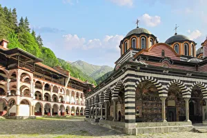 Rila, Bulgaria - June 2010: Rila Monastery Rila, Bulgaria - June 2010: Rila Monastery
