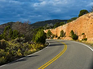 Empty road at Colorado National Monument, Vistas along Rim Rock Drive, Grand Junction Empty road at Colorado National Monument, Vistas along Rim Rock Drive, Grand Junction