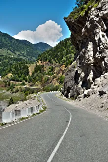 Road to Mestia of Svaneti region in Georgia Road to Mestia of Svaneti region in Georgia