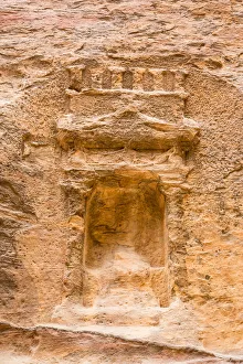 A Rock-Cut Tribute at Petra, Jordan A Rock-Cut Tribute at Petra, Jordan