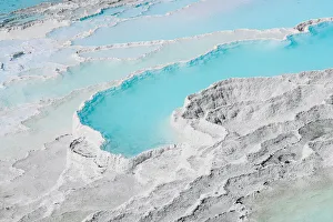 Rock Formation in Pamukkale, Turkey. The Cotton Castle Rock Formation in Pamukkale, Turkey. The Cotton Castle