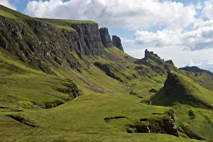 Rocky landscape of Quiraing, Trotternish Ridge, Isle of Skye, Inner Hebrides, Scotland, United Kingdom Rocky landscape of Quiraing, Trotternish Ridge, Isle of Skye, Inner Hebrides, Scotland, United Kingdom