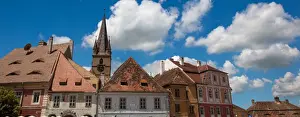 Transylvania Architecture Prints: Rooftops of Sibiu