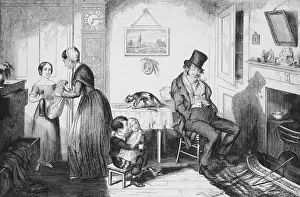 Ruined By The Bottle - Plate II of George Cruikshank's The Bottle Ruined By The Bottle - Plate II of George Cruikshank's The Bottle