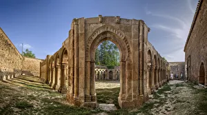 Ruins of the cloister of the Monastery of San Juan de Duero in Soria, Castilla LeA³n Ruins of the cloister of the Monastery of San Juan de Duero in Soria, Castilla LeA³n
