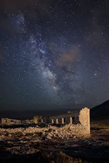 Architecture/derelict buildings/ruins los escullos milky way background Architecture/derelict buildings/ruins los escullos milky way background