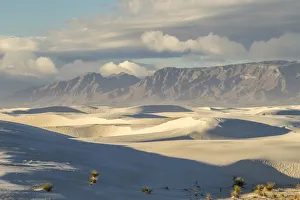 San Andres Mountains and sand dunes at White Sands National Monument, New Mexico, USA San Andres Mountains and sand dunes at White Sands National Monument, New Mexico, USA