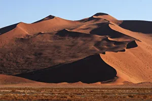 Sand dunes, evening light, Sossusvlei, Namib Desert, Namib-Naukluft National Park Sand dunes, evening light, Sossusvlei, Namib Desert, Namib-Naukluft National Park