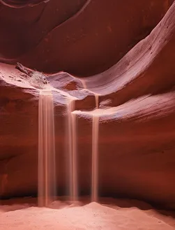Sand Waterfall, Upper Antelope Canyon, Arizona Sand Waterfall, Upper Antelope Canyon, Arizona