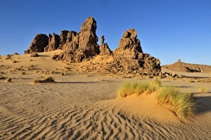 Sandstone rock formation on Tasset Plateau, Tassili n'Ajjer National Park Sandstone rock formation on Tasset Plateau, Tassili n'Ajjer National Park