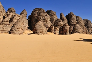 Sandstone rock formation at Tikobaouine, Tassili n'Ajjer National Park Sandstone rock formation at Tikobaouine, Tassili n'Ajjer National Park