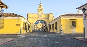 Santa Catalina Arch in Antigua Downtown District Santa Catalina Arch in Antigua Downtown District