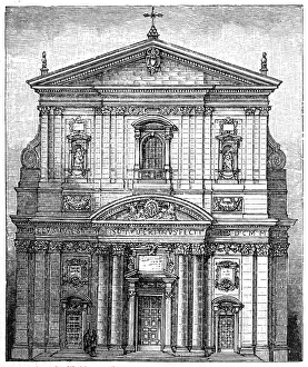 The Santa Maria in Vallicella church in Rome The Santa Maria in Vallicella church in Rome
