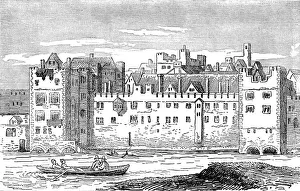 The Savoy, London, 1650, from a drawing by Hollar (Illustration) The Savoy, London, 1650, from a drawing by Hollar (Illustration)