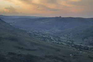 Scenic sunset view of Zulu village in valley KwaZulu-Natal Province, South Africa Scenic sunset view of Zulu village in valley KwaZulu-Natal Province, South Africa