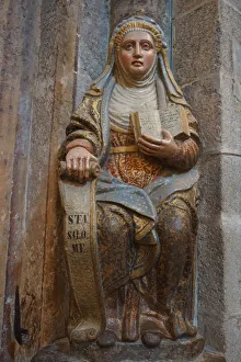 Sclupture inside Cathedral of Santiago de Compostela, Spain Sclupture inside Cathedral of Santiago de Compostela, Spain