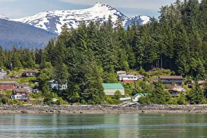 Shoreline landscape on Inside Passage to Alaska, Wrangell, Alaska, USA Shoreline landscape on Inside Passage to Alaska, Wrangell, Alaska, USA