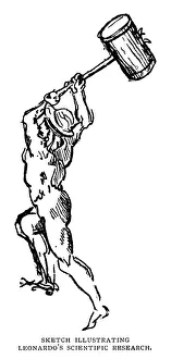 Sketch illustrating Leonardos Scientific Research Sketch illustrating Leonardos Scientific Research