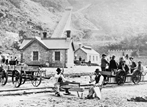 Historical Mining Industry Prints: Slate Quarry