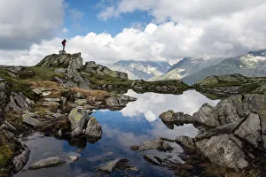 A small pond on The Bettmerhorn Variante trail A small pond on The Bettmerhorn Variante trail