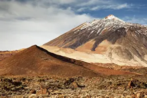 Canary Islands Travel Destinations Prints: Snow-capped Mount Teide