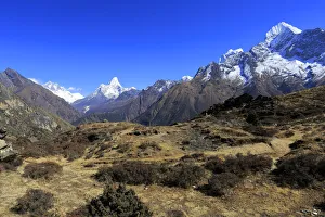 Snow Capped mountains Everest base camp trek Snow Capped mountains Everest base camp trek