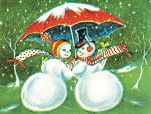 Images Dated 7th October 2003: Snowpeople