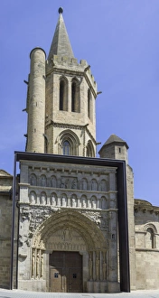 South portal with Romanesque sculptural decorations of the parish church of Santa Maria South portal with Romanesque sculptural decorations of the parish church of Santa Maria