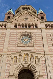 Speyer Cathedral, west wing, facade, Unesco World Heritage, Speyer, Palatinate region Speyer Cathedral, west wing, facade, Unesco World Heritage, Speyer, Palatinate region