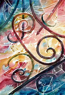 Images Dated 28th September 2012: Spiderweb Iron Gates Print