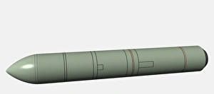 SS-N-20 Russian nuclear missile, digital illustration SS-N-20 Russian nuclear missile, digital illustration