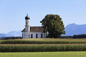 St. Andrae Church in Etting, Polling, Pfaffenwinkel region, Upper Bavaria, Bavaria St. Andrae Church in Etting, Polling, Pfaffenwinkel region, Upper Bavaria, Bavaria