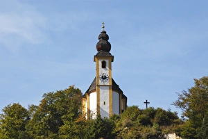 St. Pancras Church in Karlstein near Bad Reichenhall, Berchtesgadener Land district St. Pancras Church in Karlstein near Bad Reichenhall, Berchtesgadener Land district