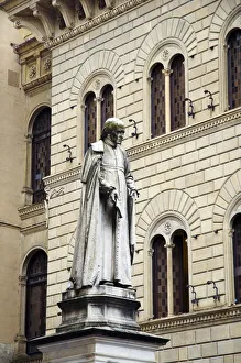 Statue of Sallustio Bandini in Piazza Salimbeni in Siena, Italy Statue of Sallustio Bandini in Piazza Salimbeni in Siena, Italy