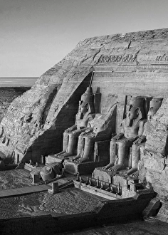 The statues of Rameses II, Abu Simbel, Egypt The statues of Rameses II, Abu Simbel, Egypt